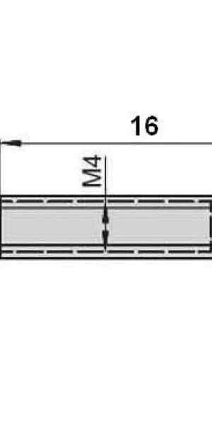 Стяжка мебельная винтовая D5mm M4x16