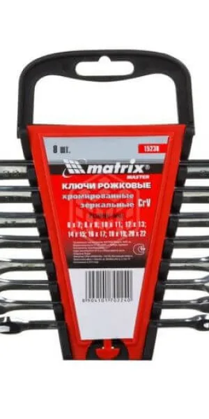 Набор ключей рожковых Matrix-master 8шт 6-22мм арт 15238