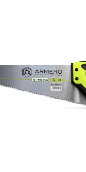 Ножовка по дереву 400мм 9TPI 3d Armero AS31-400