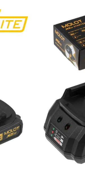 Зарядное устройство MOLOT XLT Lite MFC 2115 18В, 2.0А+MOLOT MBL 1820-2 2329089