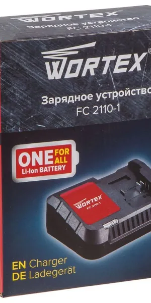 Зарядное устройство WORTEX FC 2110-1 18В, 4.0А, 1 слот, стандартная зарядка, 0329181