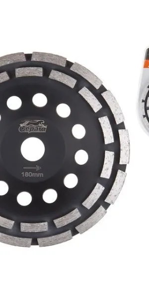 Чашка алмазная 180мм бетон двурядная GEPARD  GP0808-180