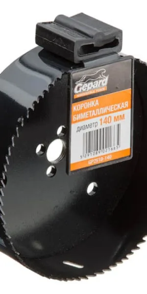 Коронка биметаллическая d140 мм GEPARD GP2510-140