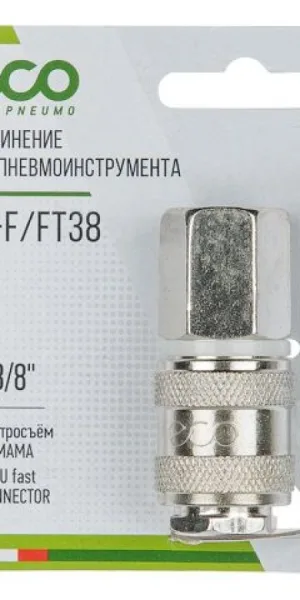 Соединение быстросъем. МАМА х внутр. резьба 3/8" (сталь) ECO AS-F/FT38