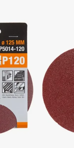 Шлифлист 125мм круг Р120 д/дерева 10шт. GEPARD GP5014-120