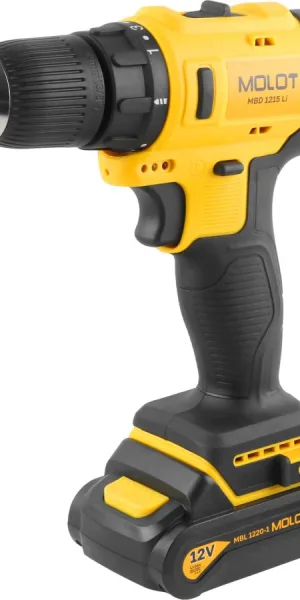Дрель аккумуляторная Шуруповерт MOLOT MBD 1215 Li 12В, 35Н*м, 2х2А*ч кейс 1335568