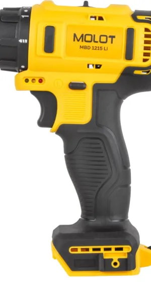 Дрель аккумуляторная Шуруповерт MOLOT MBD 1215 Li 12В, 35Н*м, 2х2А*ч кейс 1335568