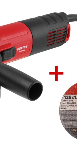 Углошлифовальная машина (Болгарка) WORTEX AG 1209-3 в кор. 900 Вт, 125 мм, 11000 об/мин 329155