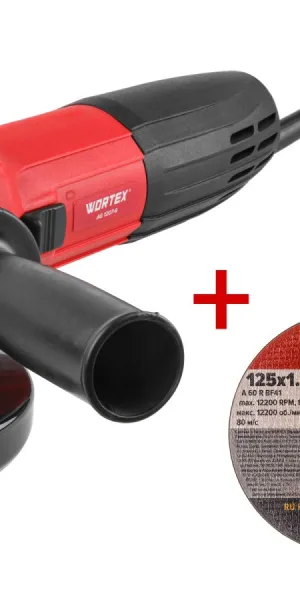 Углошлифовальная машина (Болгарка) WORTEX AG 1207-6 125мм, 750Вт, 1.8кг 0333364