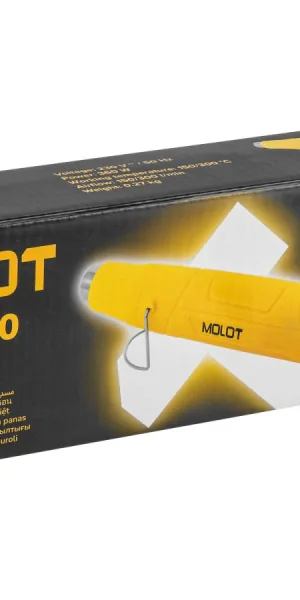 Термовоздуходувка MOLOT MHG 5020, 360Вт, 2 скор, 150-300°С, 150-300 л/мин, 1335718