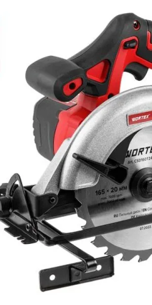 Пила циркулярная WORTEX CCS 1816-1 18Вт, 165х20мм, до 55мм, 4.5кг аккумуляторная 0329202