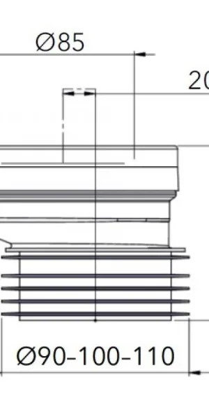 Манжета для унитаза экцентриковая AV Engineering AVE129151