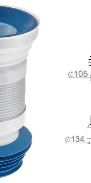 Гофра для унитаза 500 мм AV Engineering AVEAVE129500