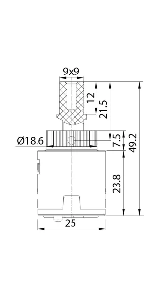 Картридж для смесителя IDDIS D 25 999C25D0SM