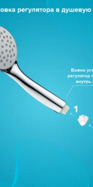 Лейка для душа РМС LE23 1 режим