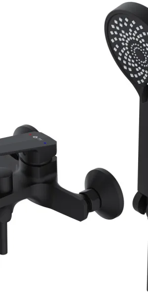 Смеситель AV Engineering для ванны AVWIN3-BL165-130 Lt D35 серия WIN черный