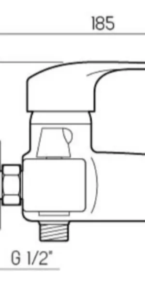Смеситель РМС для ванной SL50-009E D40