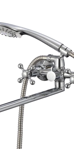 Смеситель MILARDO DUPSBL2M10 Duplex для ванны с длинным плоским изливом