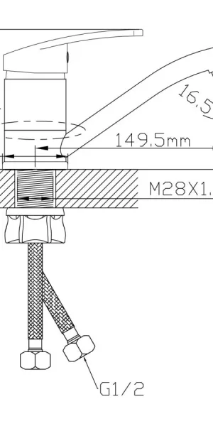 Смеситель AV Engineering для кухни AVROM4-A106-448