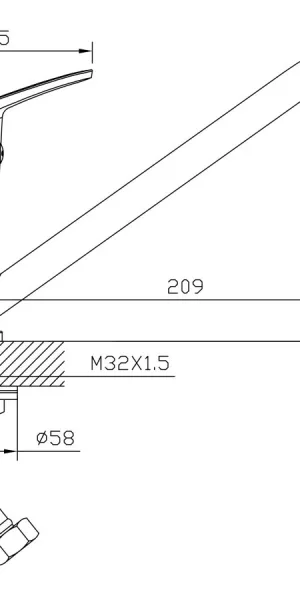 Смеситель AVAPAX для кухни AP08179C Lt D35 серия Neckar