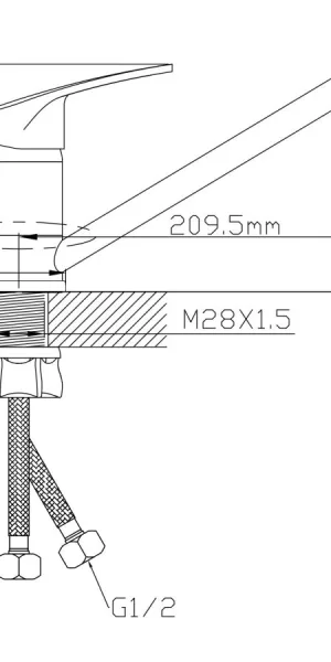 Смеситель AV Engineering для кухни AVROM4-A107-449