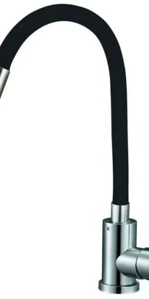 Смеситель Solone для кухни EZA4-F090KB черный гибкий излив