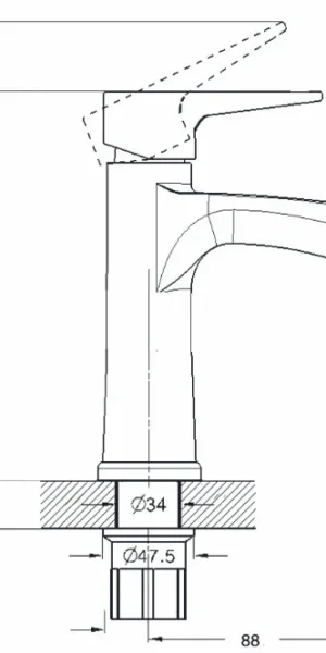 Смеситель Solone для умывальника  FAB1-A020