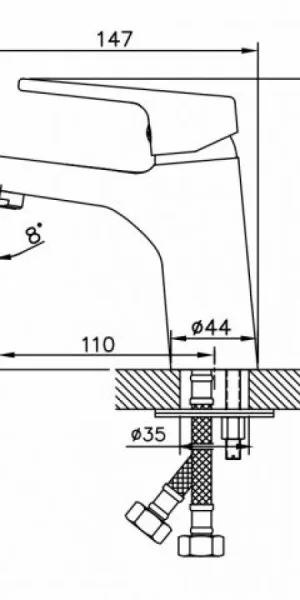 Смеситель AV Engineering для умывальника AVHOB1-A163-686
