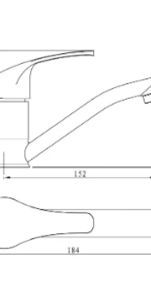 Смеситель RUSH для умывальника VR7114-26 Lt D40 серия VRANGEL