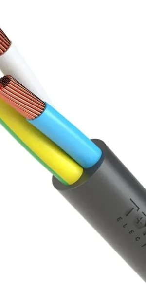 Провод ПВС 3х2,5 TOKOV ELECTRIC, чёрный, ГОСТ 7399-97, 1945493