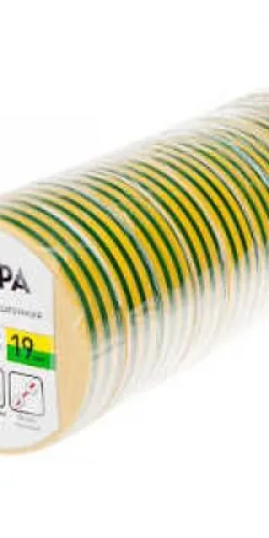 Изолента ПВХ Эра 19мм*20м  желто-зеленая С0036545