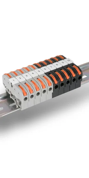 Клемма "DEFA" PCT-211 на 1х0,08-4/2,5мм² проходная, на Дин рейку