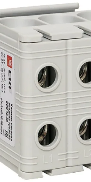 Клемма силовая вводная тройная КСВ 16-50кв.мм сер. PROxima EKF plc-kvs3-16-50-grey, 1323172