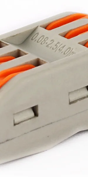 Клемма "DEFA" PCT-2-3 (Color) на 3х0,08-4/2,5 мм² проходная, на 3 направления (флажок)
