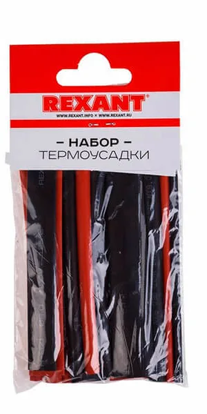 Трубка  термоусадочная набор "Rexant" №6 МАКСИМУМ (10шт)  29-0106