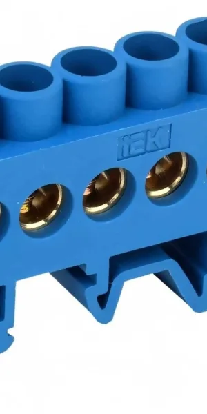 Шина нулевая № 6 "Стойка" ШНИ-8х12-6-КС-С, IEK, YNN10-812-6DP-K07