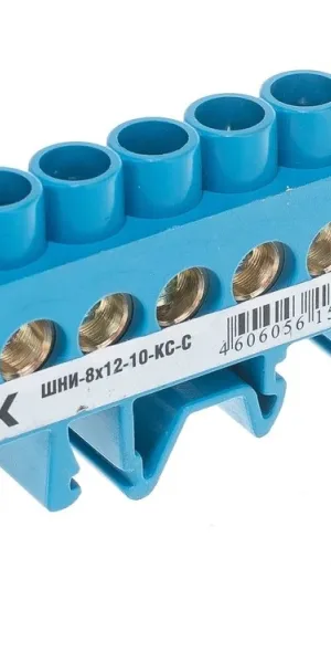Шина нулевая № 10 "Стойка" ШНИ-8х12-10-КС-С, IEK, YNN10-812-10DP-K07