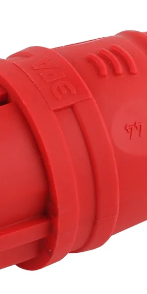 Вилка евро герметичная С/З Эра V6/V8 красная IP44 Б0044547