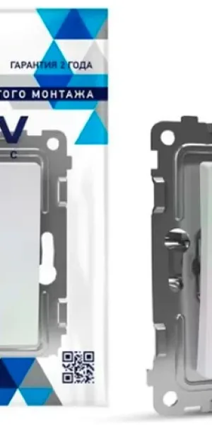 Выключатель TOKOV Pixel 2кл С/У, 10А, IP20 перламутр TKE-PX-V2-C04