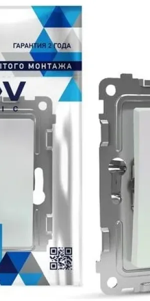 Выключатель TOKOV Pixel 1кл С/У, 10А, IP20 перламутр TKE-PX-V1-C04