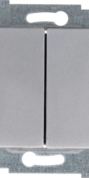 Выключатель АКСИОМА, алюминий, 2кл, С510-449, 121021