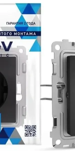 Розетка TOKOV Pixel 1м С/У, 16А, IP20, С/З карбон TKE-PX-R1Z-C14