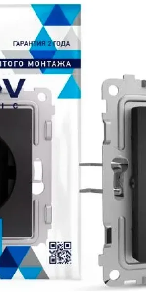 Розетка TOKOV Pixel 1м С/У, 16А, IP20, С/З шторки, карбон TKE-PX-R1ZSF-C14
