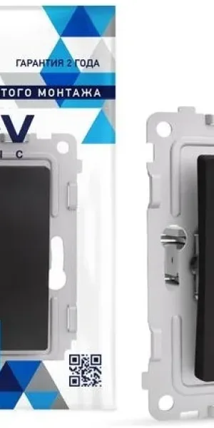 Выключатель TOKOV Pixel 1кл С/У, 10А, IP20 с индикатором, карбон TKE-PX-V1I-C14