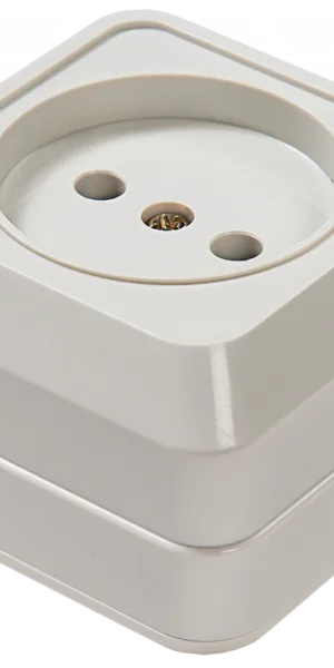 Розетка BOLLETO 1м О/У, Б/З, IP20, 7022, IN HOME 4680005959785