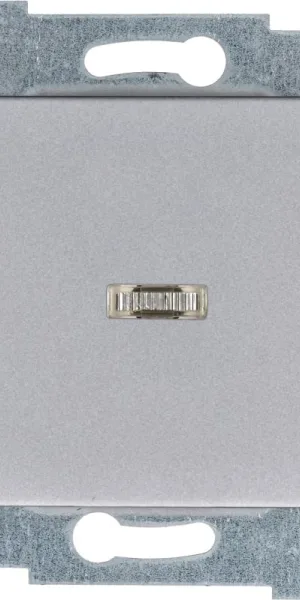 Выключатель АКСИОМА, алюминий, 1кл, с подсветкой С110-448, 121024
