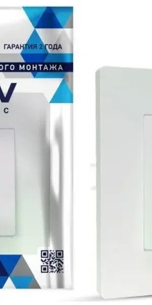 Выключатель TOKOV Pixel 1кл С/У, 10А, IP20 перламутр, в сборе TKE-PX-V1F-C04
