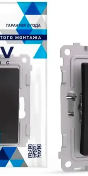 Выключатель TOKOV Pixel 2кл С/У, 10А, IP20 с индикатором, карбон TKE-PX-V2I-C14