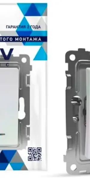 Выключатель TOKOV Pixel 2кл С/У, 10А, IP20 с индикатором, перламутр TKE-PX-V2I-C04