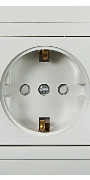 Розетка IN HOME, CLASSICO С/У, 1м, С/З, IP20, со шторкой 2028х, IN HOME белая 4690612000978